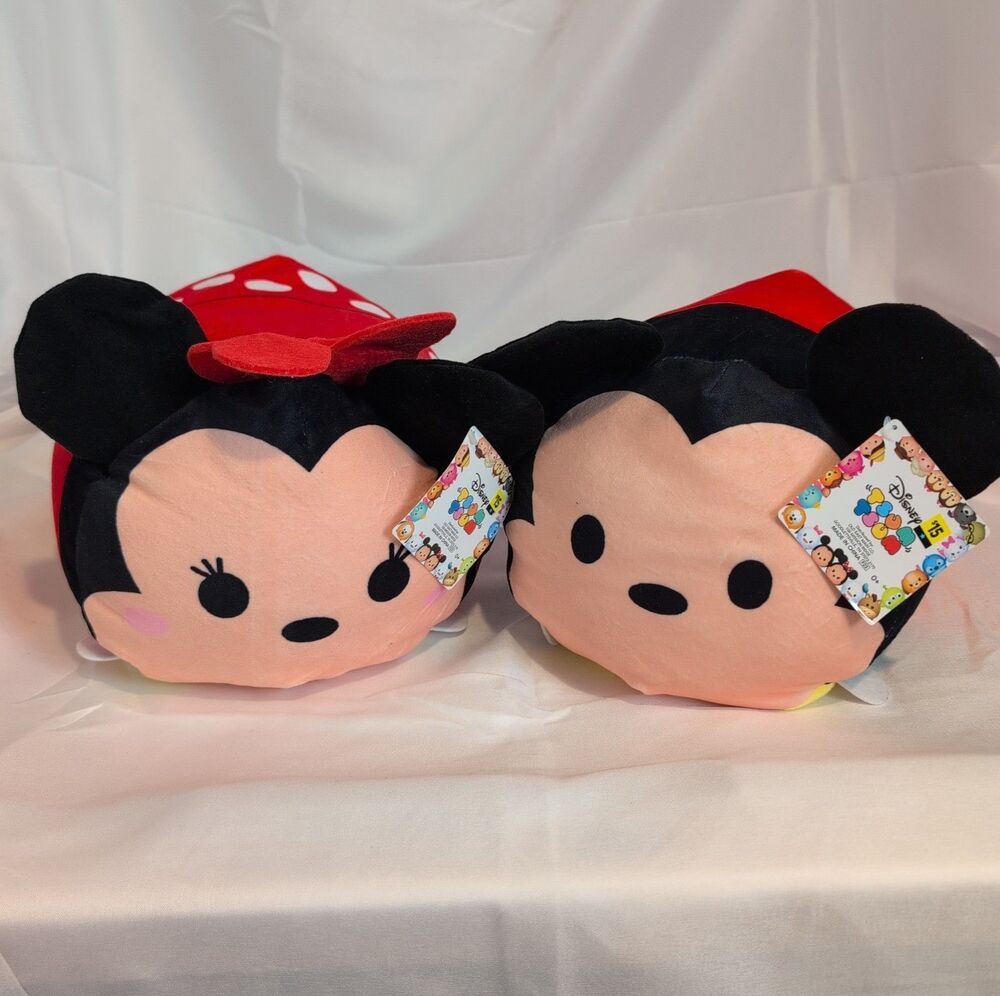 Disney Mickey And Minnie Mouse Tsum Tsum Plush New With Tags